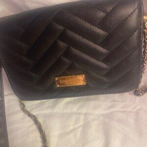 Bebe SOPHIA black Quilted Crossbody Bag with 2 removable Straps
